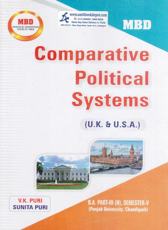 MBD Comparative Political Systems BA 5th Sem PU (Hindi Medium)