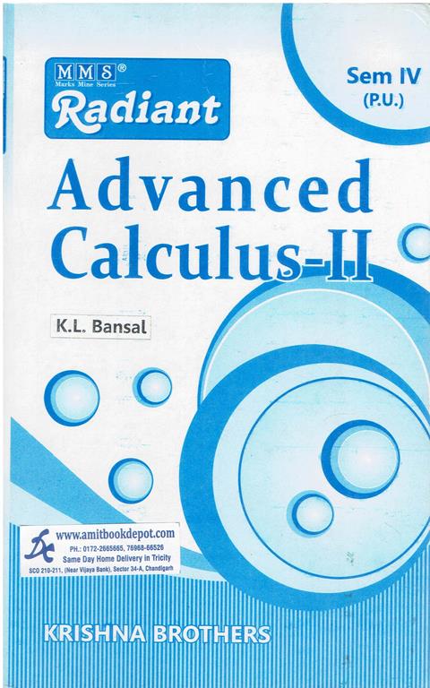 Radiant Advanced Calculus-1 BA/BSC 3rd Sem PU