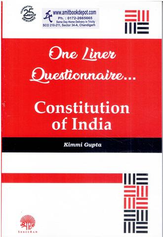 One Liner Questionnaire Constitution of India (NEW)