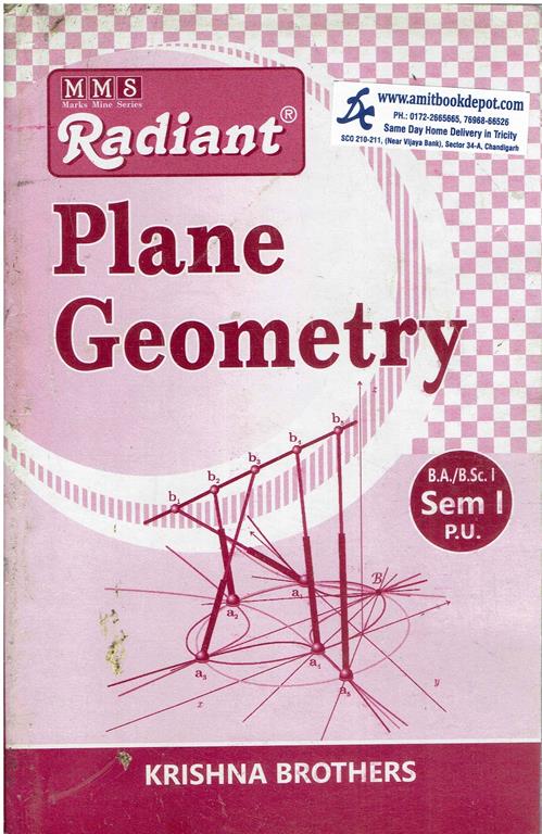 Radiant Plane Geometry for BA and BSc 1st Sem PU Chandigarh