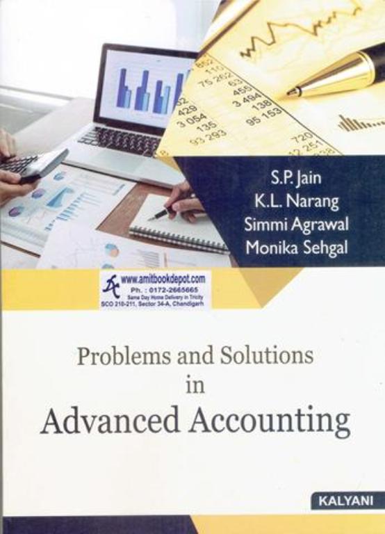 Kalyani Problems And Solutions In Advanced Accounting Bcom 4th Semester PU Chandigarh