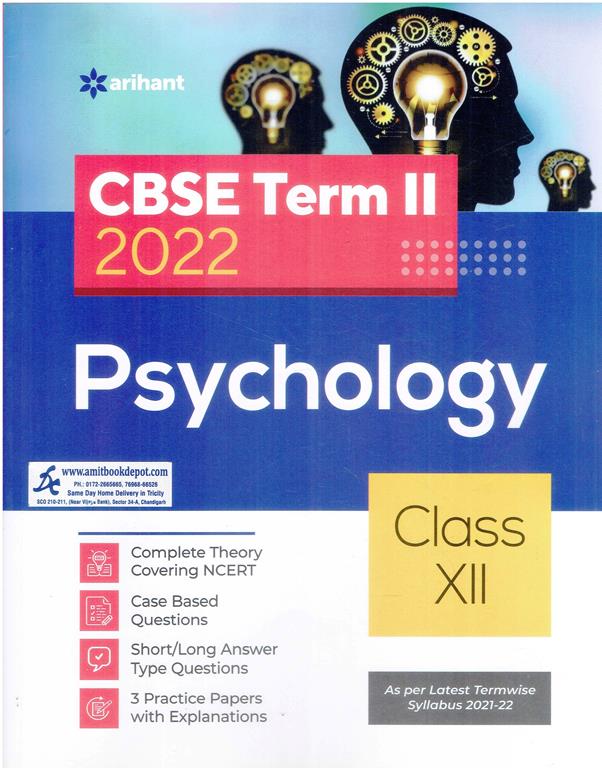 Arihant CBSE Term 2 2022 Psychology Sample Papers for Class 12th