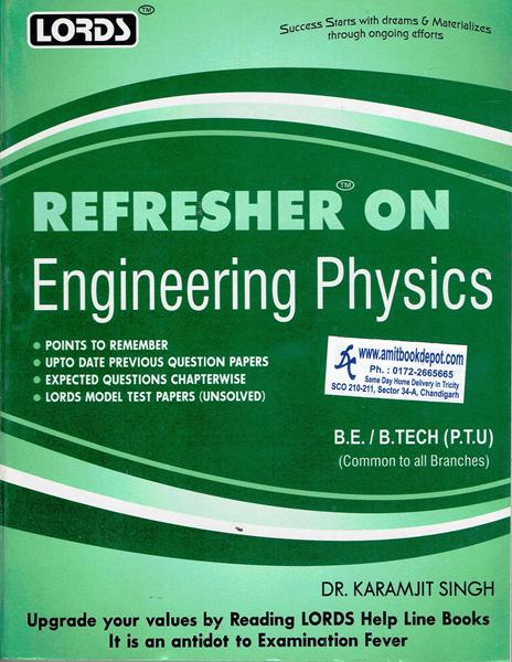 Lords Refresher on Engineering Physics All BE/BTech PTU (NEW)