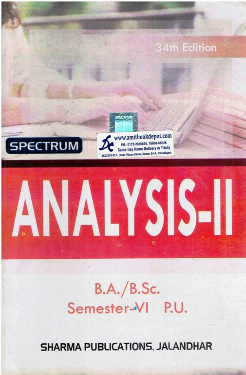 Spectrum Analysis 2 BA and BSc 6th Semester PU Chandigarh