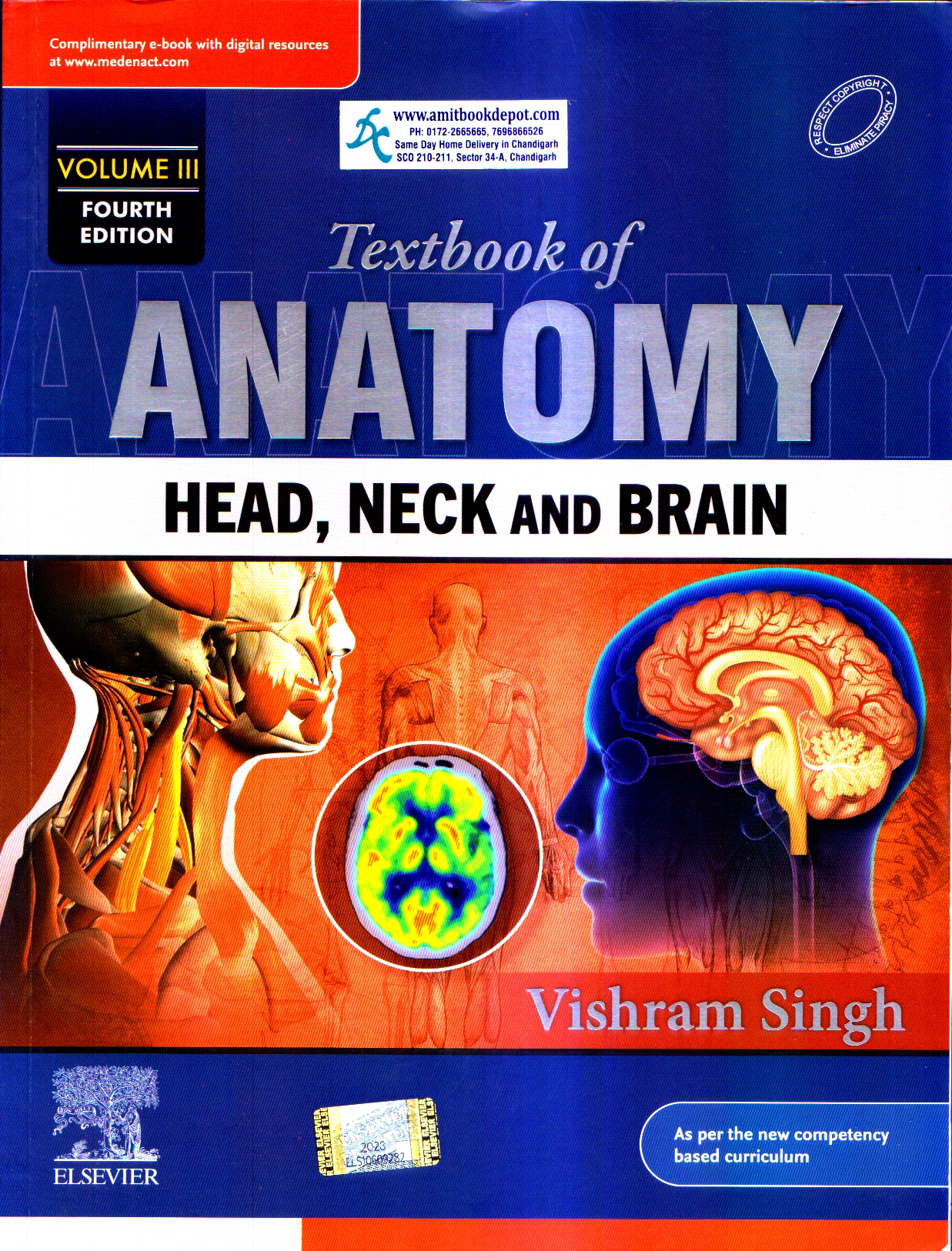 Elsevier Textbook of Anatomy Vol 3 Head Neck and Brain 4th Edition