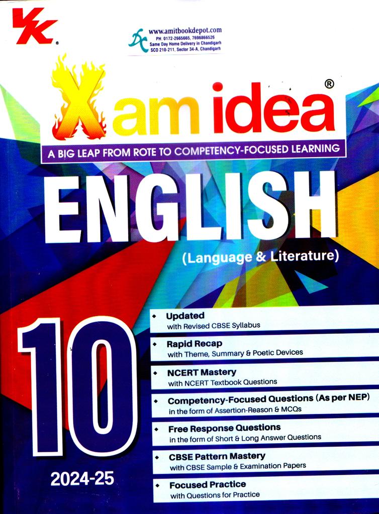 Xam Idea English Language and Literature for Class 10th 2023-24