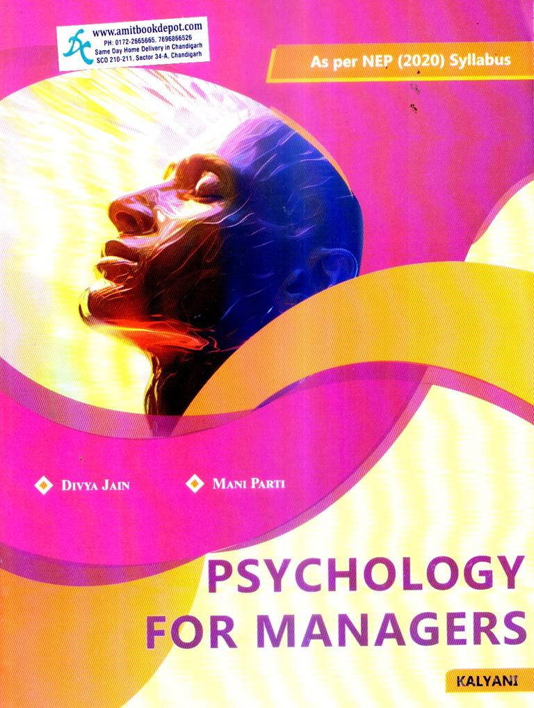 Psychology for Managers BCOM 1st Semester PU Chandigarh