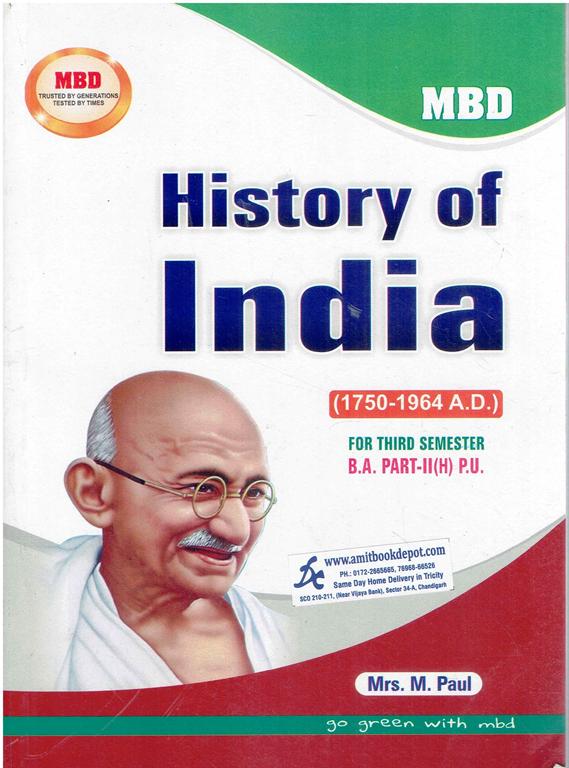 History of India BA 3rd Sem PU (Hindi Medium)