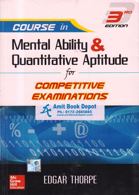 Course In Mental Ability and Quantitative Aptitude For Compretitive Examinations