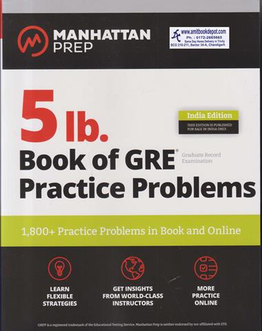 5 LB Book of GRE Practice Problems (NEW)