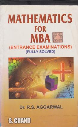 Mathematics for MBA Entrance Examinations