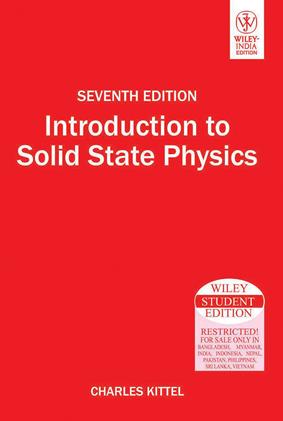 Introduction to Solid State Physics 7th Edition