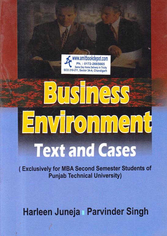 Business Environment Text and Cases for MBA 2nd Sem PTU (NEW)