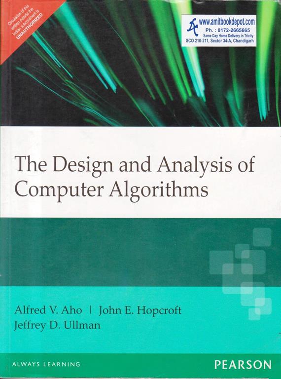 The Design and Analysis of Computer Algorithms (NEW)