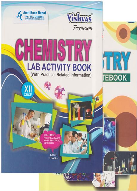 Vishvas Premium Chemistry Practical Notebook and  Lab Activity Book for Class 12th