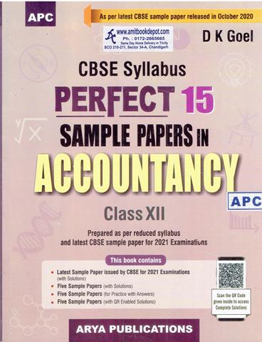 CBSE Syllabus Perfect 15 Sample Papers in Accountancy for Class 12th (NEW)