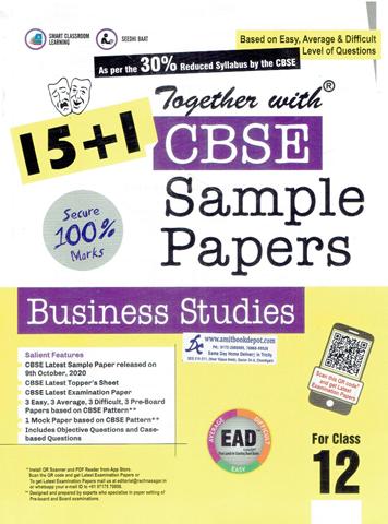 Together with CBSE Sample Papers Business Studies for Class 12th