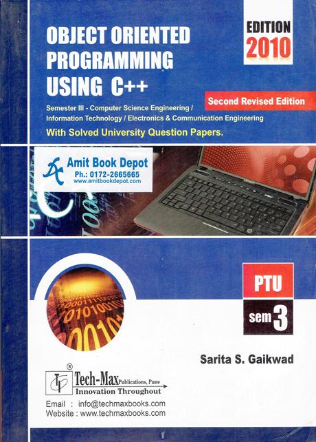 Object Oriented Programming Using C++ CSE/IT/ECE 3rd Sem PTU (NEW)