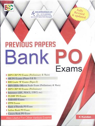 Previous Papers Bank PO Exams