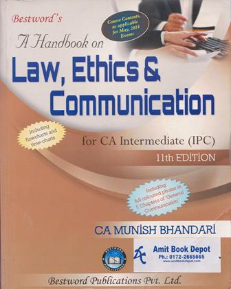 A Handbook on Law Ethics & Communication for CA Intermediate 11th Edition (NEW)