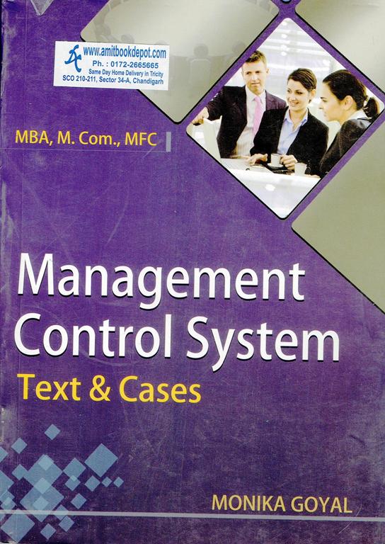 Management Control System Text and Cases MBA/MCOM/MFC PTU (NEW)	