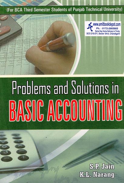 Problems and Solutions in Basic Accounting for BCA 3rd Sem PTU (NEW)