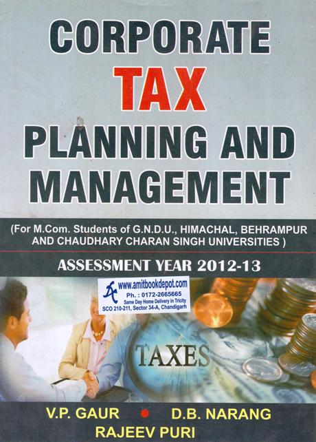 Corporate Tax Planning and Management MCom (NEW)