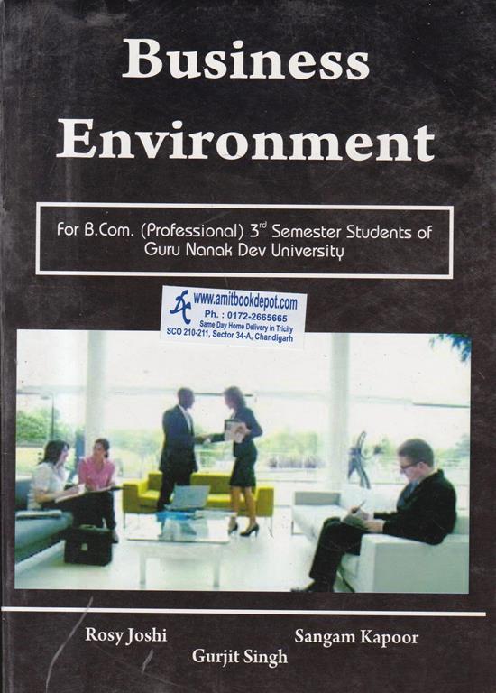 Business Environment for Bcom Professional 3rd sem GNDU (NEW)