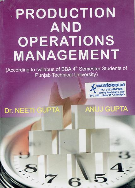 Production and Operatins Management for BBA 4th Sem PTU (NEW)