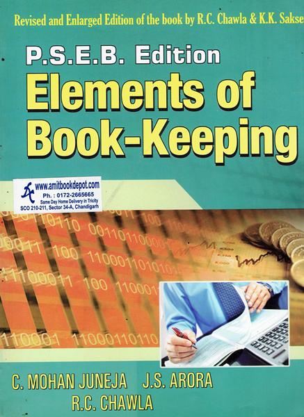 Elements of Book Keeping for Class 11th (PSEB Edition) (NEW)