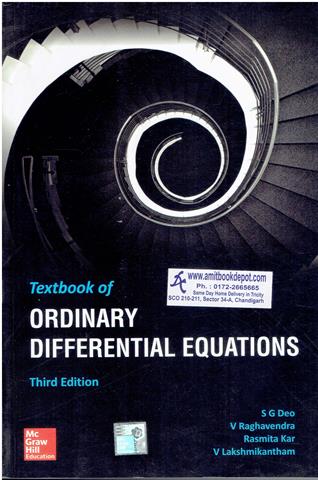 Textbook of Ordinary Differntial Equations 3rd Edition (NEW)