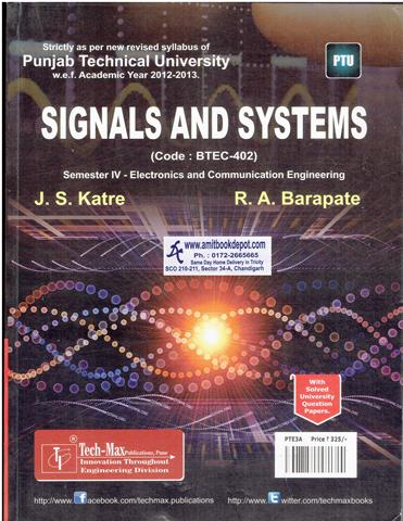 Signals and Systems ECE 4th Sem PTU (NEW)