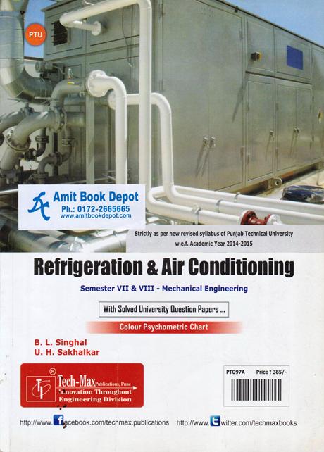 Refrigeration and Air Conditioning ME 7th/8th Sem PTU (NEW)