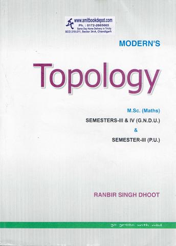 Modern Topology for MSc Math 3rd Sem PU Chandigarh