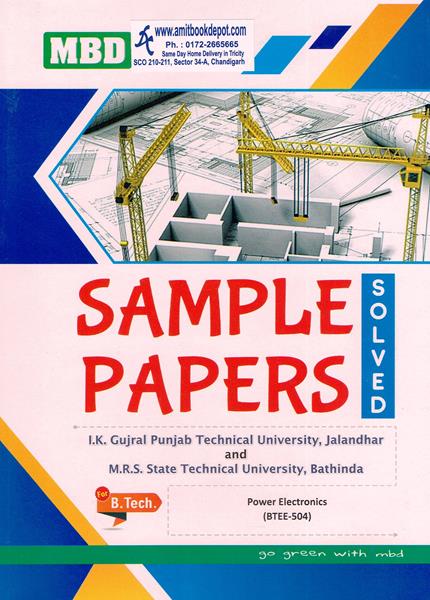 MBD Sample Papers Power Electronics for BTech 5 Sem PTU