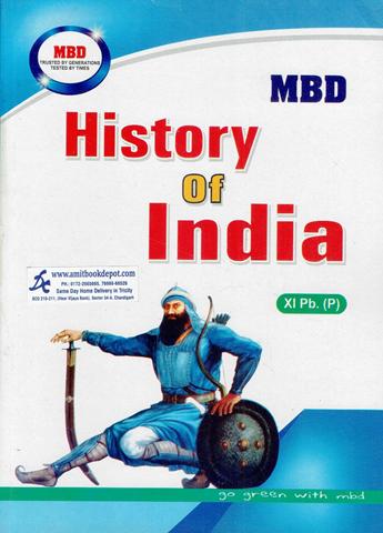 MBD History of India for Class 11th PSEB (Punjabi Medium)