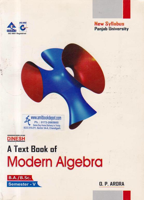 A Text Book of Modern Algebra BA and BSc 5th Sem PU