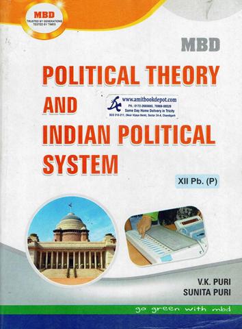 MBD Political Theory and Indian Political System for Class 12th PSEB (Punjabi Medium)