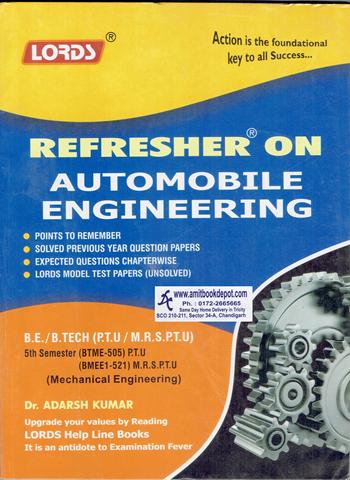 Lords Refresher on Automobile Engineering BTech 5th Sem PTU