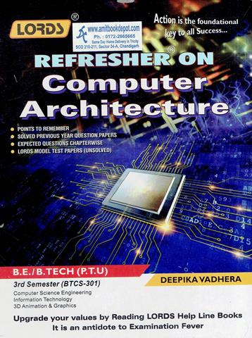 Lords Refresher on Computer Architecture for BTech 3rd Sem PTU (NEW)