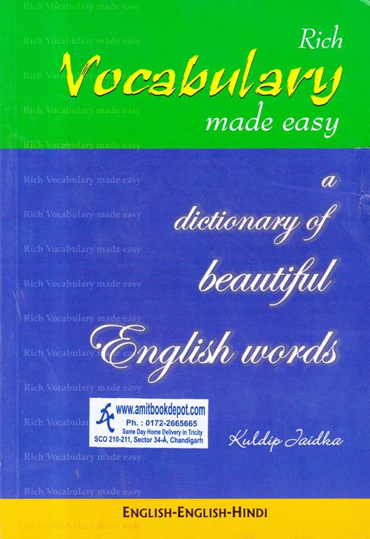 Rich Vocabulary made easy a dictionary of beautiful English words (NEW)