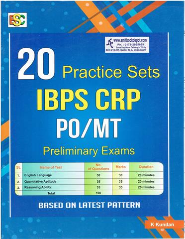 20 Practice Sets IBPS CRP PO and MT Pre Exam (NEW)