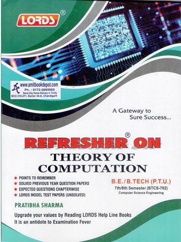 Lords Refresher on Theory of Computation for 7th and 8th Sem BTech PTU