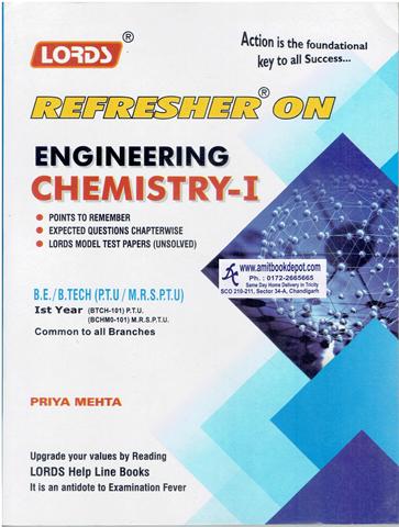 Lords Refresher on Engineering Chemistry1 BE and BTech 1st Year PTU