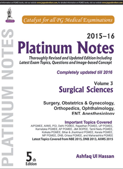 Platinum Notes Surgical Sciences Volume 3