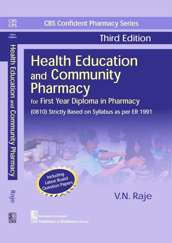 CBS Confident Pharmacy Series Health Education and CommunityPharmacy First Year Diploma in Pharmacy