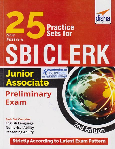 25 Practice Sets for SBI CLERK Junior Associate Preliminary Exam (NEW)