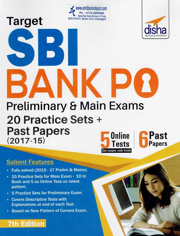 Target SBI Bank PO Preliminary and Main Exams 20 Practice Sets Past papers 2015-17 (NEW)