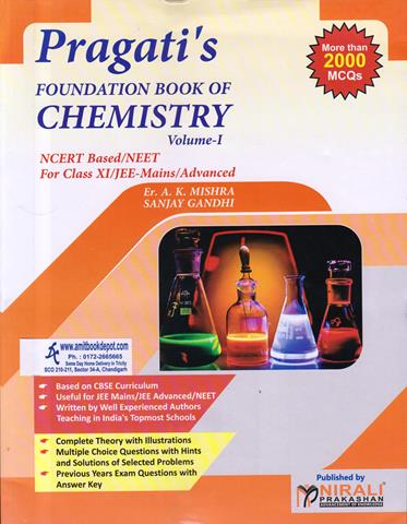 Pragati Foundation Book of Chemistry Vol 1 for Class 11th and JEE