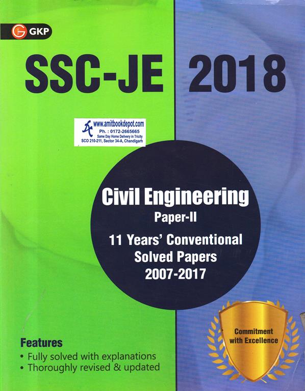 Civil Engineering for SSC JE 2018 with 11 Years Conventional Solved  Paper (NEW)